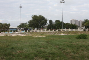 户外草地与围栏场景