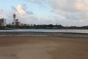 海滨城市沙滩风光