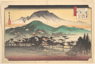 日式山水风景绘