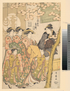 日本传统艺伎场景图