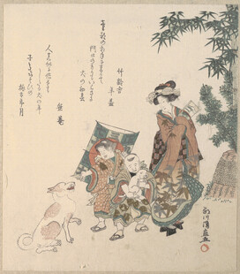 日本传统绘画中的人物场景