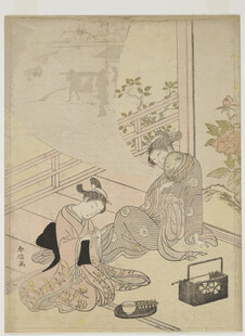 古代室内人物生活场景图