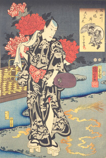 日本传统浮世绘人物场景