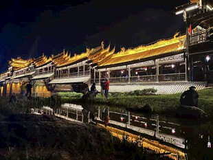 桥廊夜景3