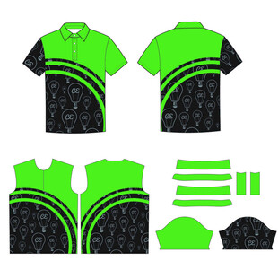 荧光绿POLO服饰设计图