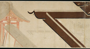 中式古建筑屋檐一角