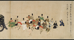 古代人物群像绘画场景