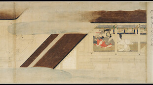 古代庭院场景绘画