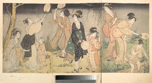 古代人物场景绘画