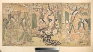 古代神话人物画卷场景