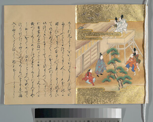 古代画卷中的人物活动场景