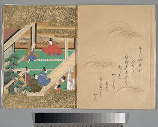 古代庭院生活场景图