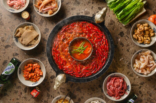 丰盛火锅食材