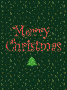 圣诞快乐祝福语背景图