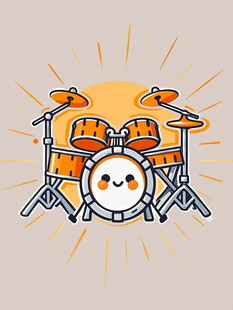 卡通小鼓手