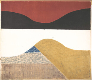 抽象几何色块艺术画作