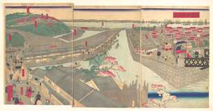 古代热闹市井场景画作