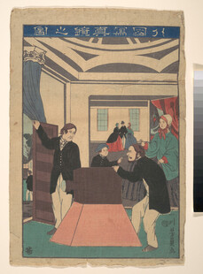 古代室内众人议事场景