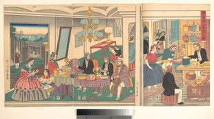 古代热闹场景风俗画