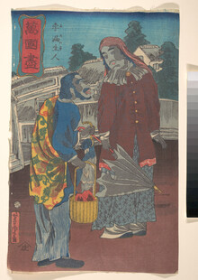 日本传统浮世绘人物场景