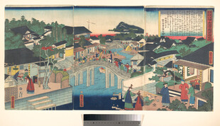 日本传统城市风景画作