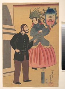 复古风格人物艺术画作