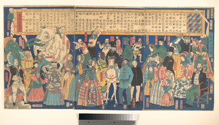 古代热闹场景人物壁画