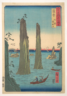 日本浮世绘风格海景画面