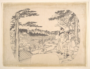 古代山水人物场景画