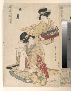 古代女子互动场景图