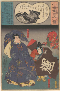 日本浮世绘武士题材画作