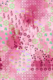 粉色梦幻波点图案背景