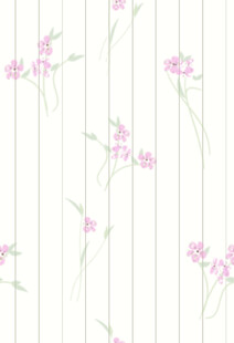 粉色花卉条纹墙纸图案