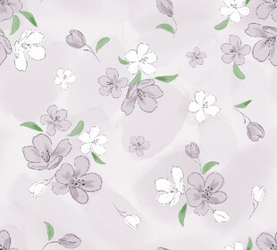 淡紫色花卉图案背景