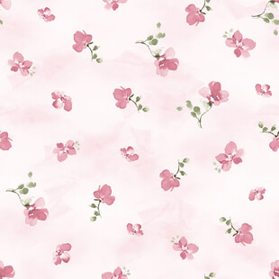 粉色花卉水彩纹理背景图