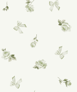 清新花卉蝴蝶图案背景