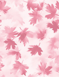 粉色枫叶梦幻背景图案