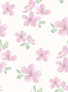 粉色花卉无缝图案背景