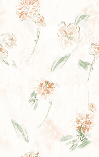 淡雅花卉水彩背景图