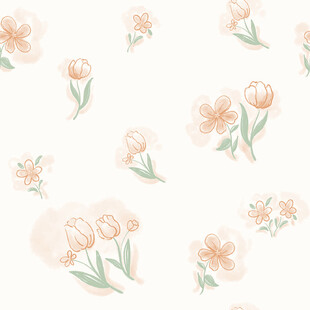 淡雅花卉图案背景