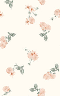 粉色花卉无缝图案背景