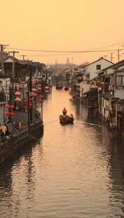 水乡黄昏