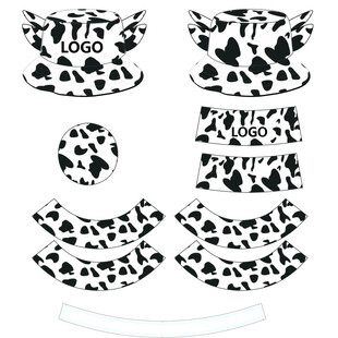 奶牛渔夫帽服饰图案设计