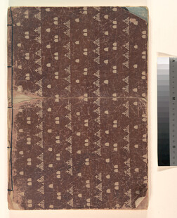 复古花纹旧皮革封面