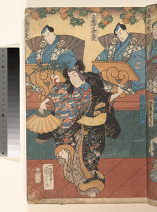 日本浮世绘人物场景画作