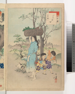 日本传统绘画中的人物场景