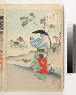 日本传统浮世绘人物场景图