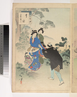 日本传统绘画中的人物场景