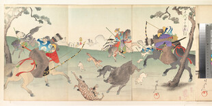 古代狩猎场景绘画