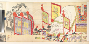 古代热闹市井场景画卷